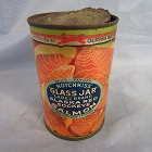 Antique Tin Can Salmon Paper Label
